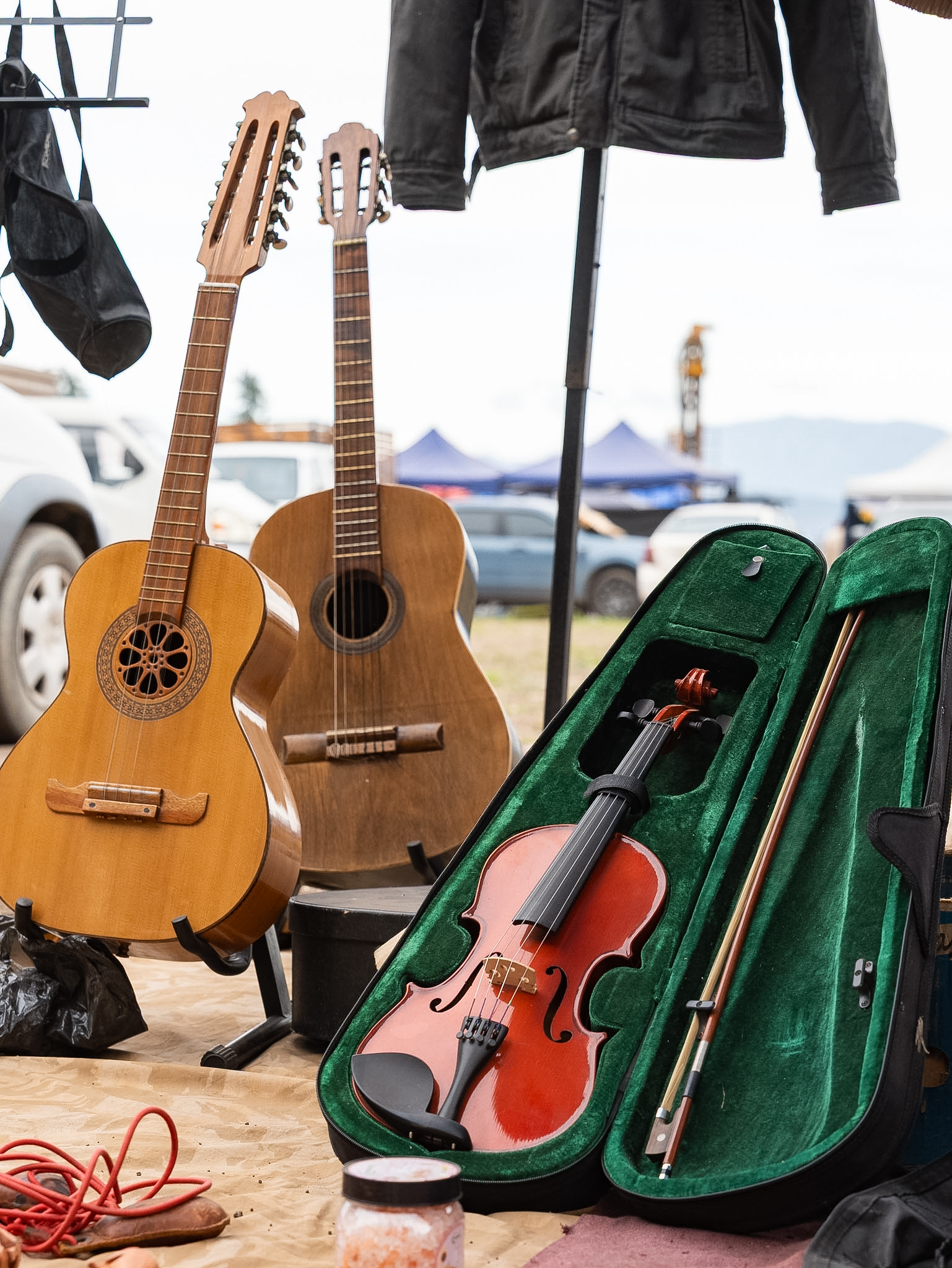 Instrumentos y productos de la feria