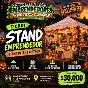 Ticket Stand Emprendedor – Halloween 2026